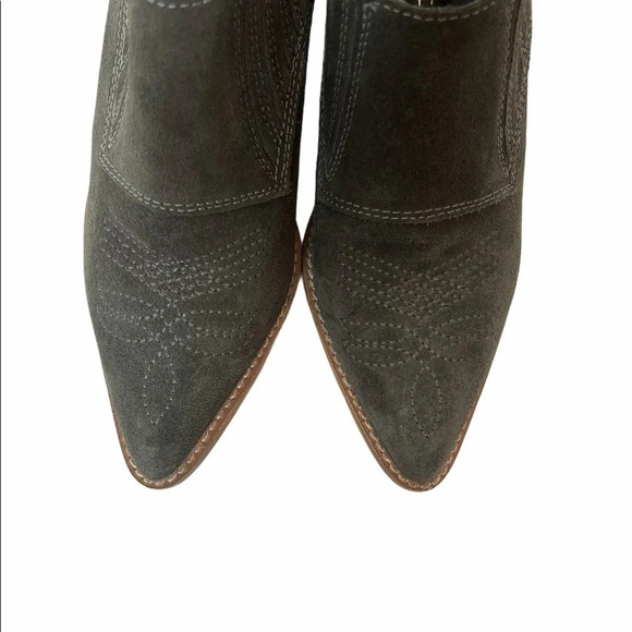Anthropologie Sixty Seven Gray Western Ankle Boot - Picture 8 of 11